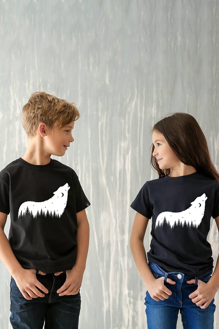 Dětské tričko s vlkem