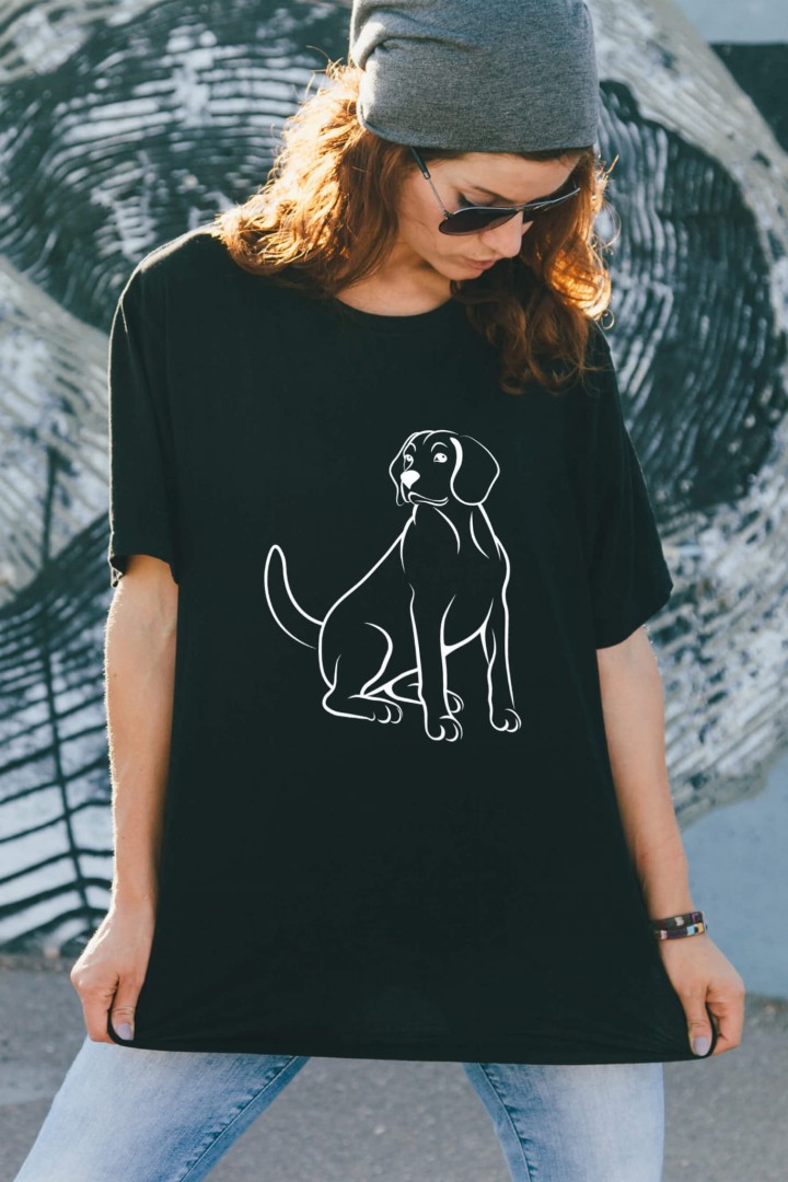 Tričko s motivem psa plemene beagle
