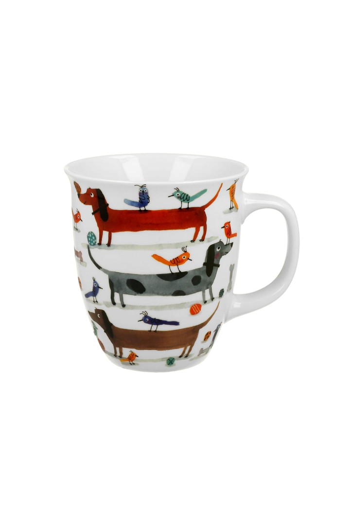 Hrnek s jezevčíkem porcelánový 650ml