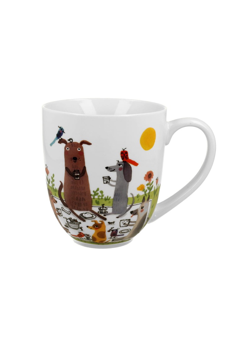 Piknikový hrnček so psami 1000ml 